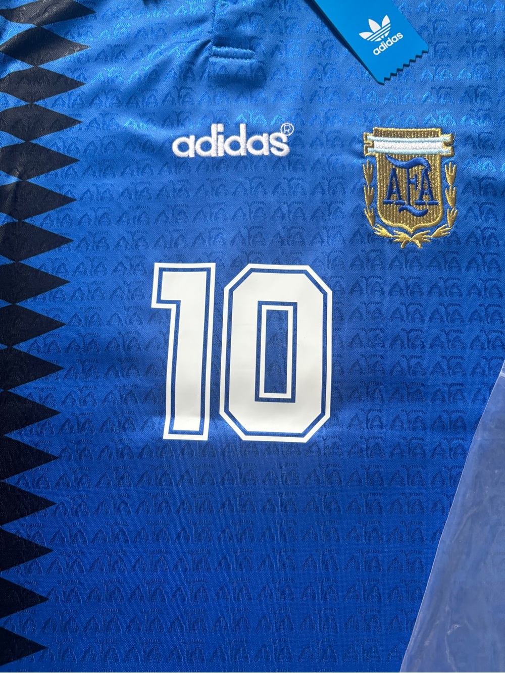 Argentina Diego Maradona 1994 #10 Soccer Jersey Blue Men’s Size Medium - Picture 2 of 3